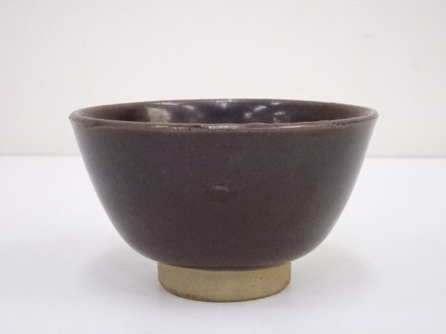 JAPANESE TEA CEREMONY / TEA BOWL CHAWAN / IRON GLAZE